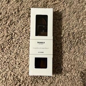 Shinola Detroit Leather Apple Watch Band 42/44mm